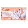 Money envelope "Happy Wedding Day!" swans, pink background, 8.5 x 17 cm