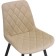 Stol on a metal frame Baoine used metal/velor, black/beige 50x55x83 cm
