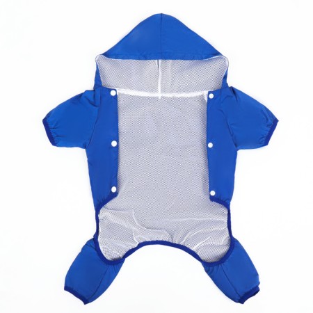 Combiason for dogs, demi -season with a lining, size 2xl (DS 42, OG 56 cm), blue-9