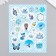 Decor for creativity cardboard "Chips and buttons. Blue" 24 pcs 13x16.5 cm