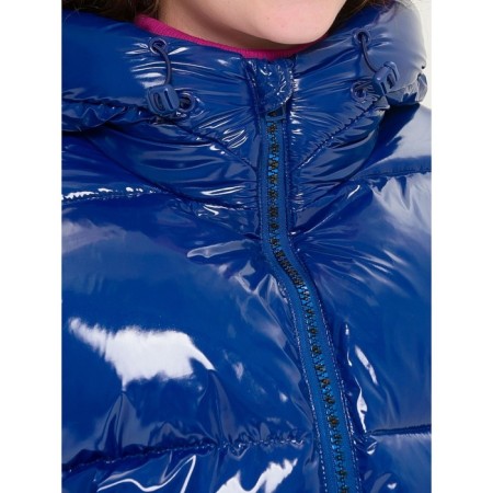 Coat for girls, height 146 cm, blue color-1