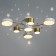 Sendi chandelier 7XLED 150W 3000-6000K white-gold 81x81x21 cm Bayerlux