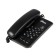 Wired phone Ritmix RT-311, repetition, disconnection of the microphone, indication, black