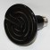The lamp is infrared, ceramic, 100 watts black