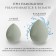 Makeup sponge, set - 4 pcs, increase when getting wet, green color