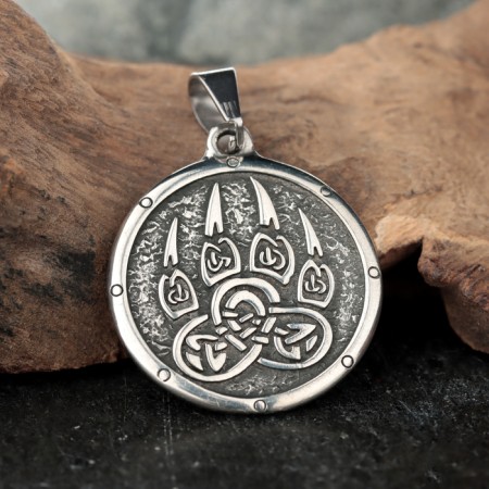 Slavic amulet "Wolf + Wolf's Haw", 8g, 32x28 mm, opening size 9x5 mm, purether-2