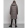 Coat insulated winter female, size 44, dark gray color