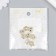 Decor for creativity metal, rhinestones "Muzzle Bunny" gold 2.1x1.5 cm
