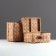 Supplies woven, 2 pcs, with natural decor, 34.5 x 25 x 16 - 29 x 20 x 13.5 cm