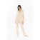 Women's shirt with long sleeve, size 46, peach color