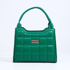 Bag Female Tout with zipper, green color