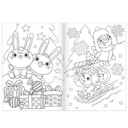 Coloring New Year's set “A holiday comes to us”, 6 pcs 12 pcs.-2