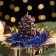New Year's candle "Bump with spruce decor", 7 cm, brown mix
