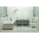 The built -in sink Cersanit Crea 38, Ring, on the countertop, white