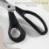 Clopy scissors, mowed blade, 9.8 ", 25 cm, black color