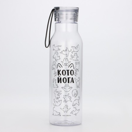 Water bottle "Kot yoga", 600 ml-1