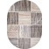 Oval Merinos Tornado carpet, size 150x230 cm, color Beige