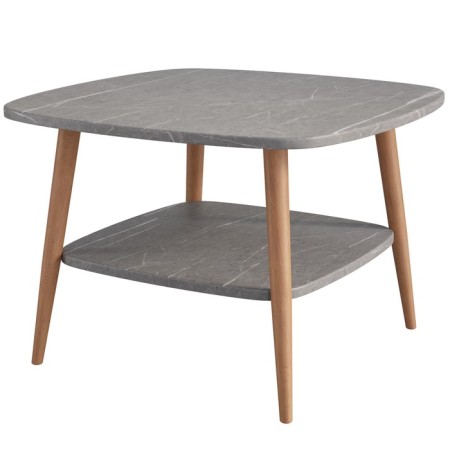 Journal table "Quadro", 600 × 600 × 418 mm, color black marble-1