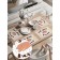 A set of napkins for setting the “Message” table, rectangular, rounded edges, size 30x46 cm, 4 pcs
