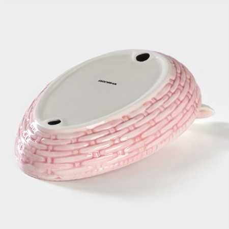 Serving share "Bunny", 26 × 19.5 × 10.5 cm, pink color-3