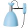 Sconces with a switch on the wire "Claudia" E27 40W blue 28x15x20cm