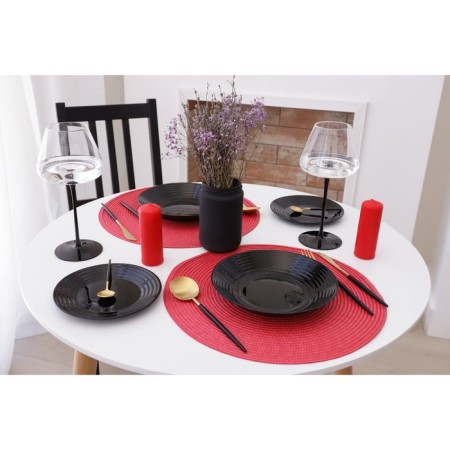 Serving shade "Classic", color red, d 38 cm-2