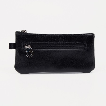 Key of zipper, length 13.5 cm, 2 rings, black color