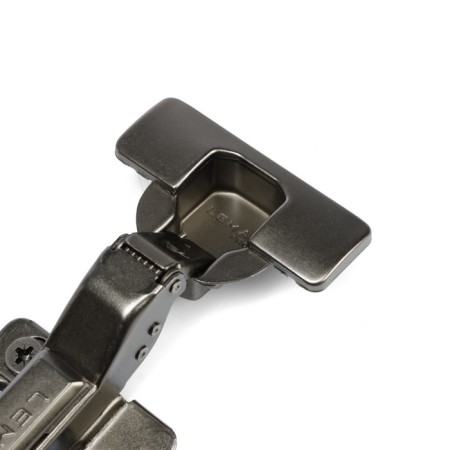 The loop is half -laying with an eccentric Softly CLAP, the color is black nickel, 2 pcs.-9