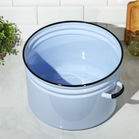Enameled tank, 24 l, induction, blue color-3