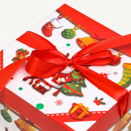Self -assembly box "Santa Claus and Christmas tree" 15 x 15 x 15 cm-2