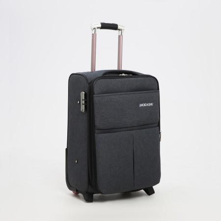 Small 20 suitcase, a lightning department, code lock, 3 wheels, 2 outer pockets, color gray color-1