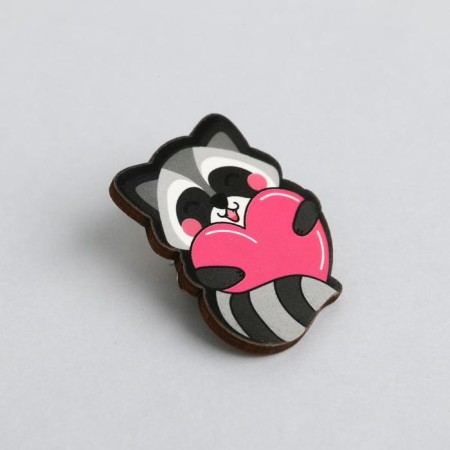 Gift set "Raccoon" icon + keychain, 6.8 x 10.5 cm.-4