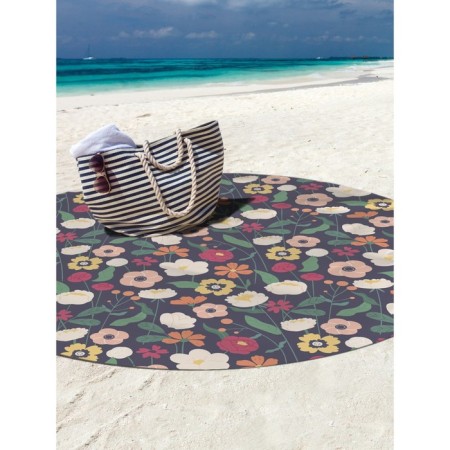 Pareo and beach rug "Field Field", d = 150 cm-2