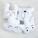 Pillow "Ethel" Bunny white 48x38cm, velor, 100% p/e
