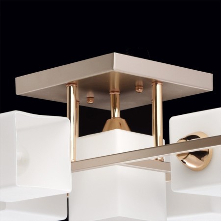 Tetro ceiling chandelier, 5x60W E14, metal 65x65x20 cm-4