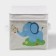 Stellid box for storage with the lid "Elephant", 25 × 25 × 25 cm, color gray color