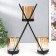 Summary Metal, glass for 3 candles "Garn" D-5 cm, black 9x21x25 cm