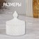Organizer for storage, 1 section, with a lid, d = 8.3 × 10.5 cm, white color