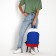 School textile “Russia”, 46x30x10 cm, vertical pocket, red, blue, white