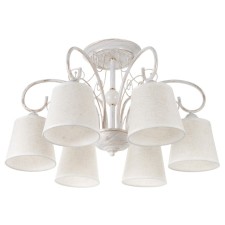 Chandelier 2150/6 E14 40W white with a golden patina 58x58x35 cm Bayerlux