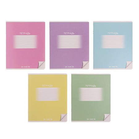 Notebook 24 sheets in the Calligrata "School" line, cover Cardon, VD LAK, OFSET BOLK, Belility 95%, MIX