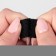 A glue -based Velcro set, 2 × 2 cm, 10 pcs, black color