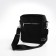 Male bag over the shoulder, Textura, artificial leather, black color