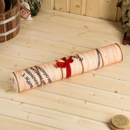 The rug-lane for the bath "The queen has no shortcomings", beige, 150 x 50 cm-1