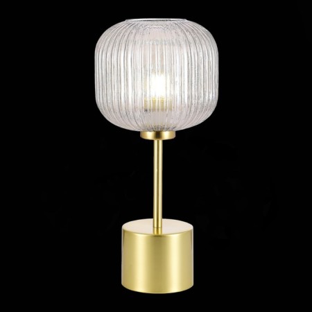 ST LUCE bedside lamp. SL1154.314.01. Gran. 1x60 watts, E27, 20x20x44 cm, brass color-1