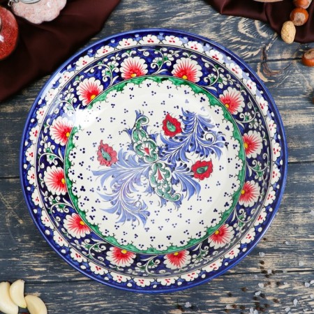 Suditsa Rishtan ceramics "Flowers", 26 cm-1