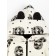 Kit: sweatshirt and pants crumb I am “raccoons”, white color, height 86-92 cm