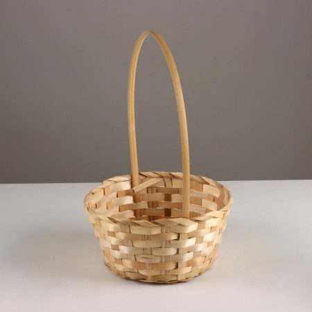 A set of baskets of 3 pcs, d21x10xh36cm, natural, bamboo-2