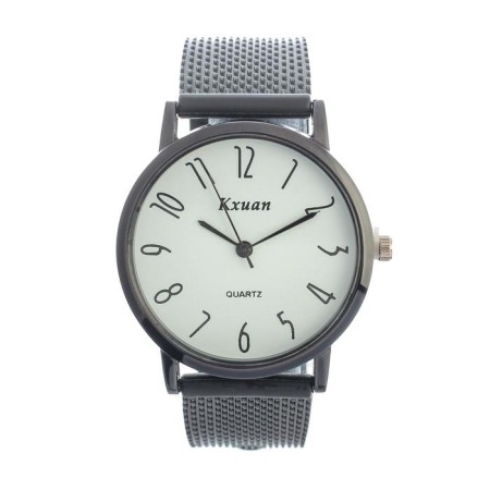 Men's wristwatter-quartz watch KXUAN, D-4 cm, silicone strap 23 cm