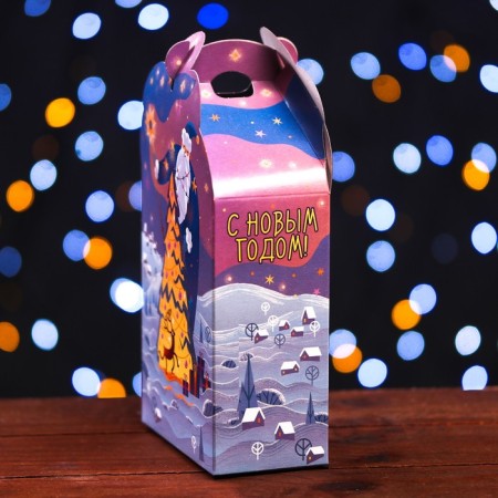 Gift box "Fantasy" in purple 11.1 x 5.8 x 20.5 cm-3